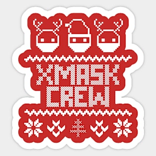 X-MASK CREW design Sticker